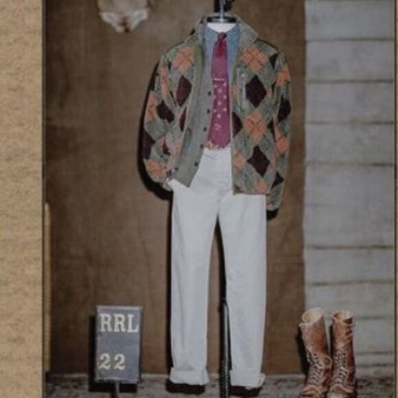 RRL Seeded Natural Japanese Selvedge Slim Straight-Leg Jean - Sample - Picture 4 of 13